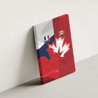 Rugby France And Canada Canvas Wall Art Le XV de France Vs Canucks