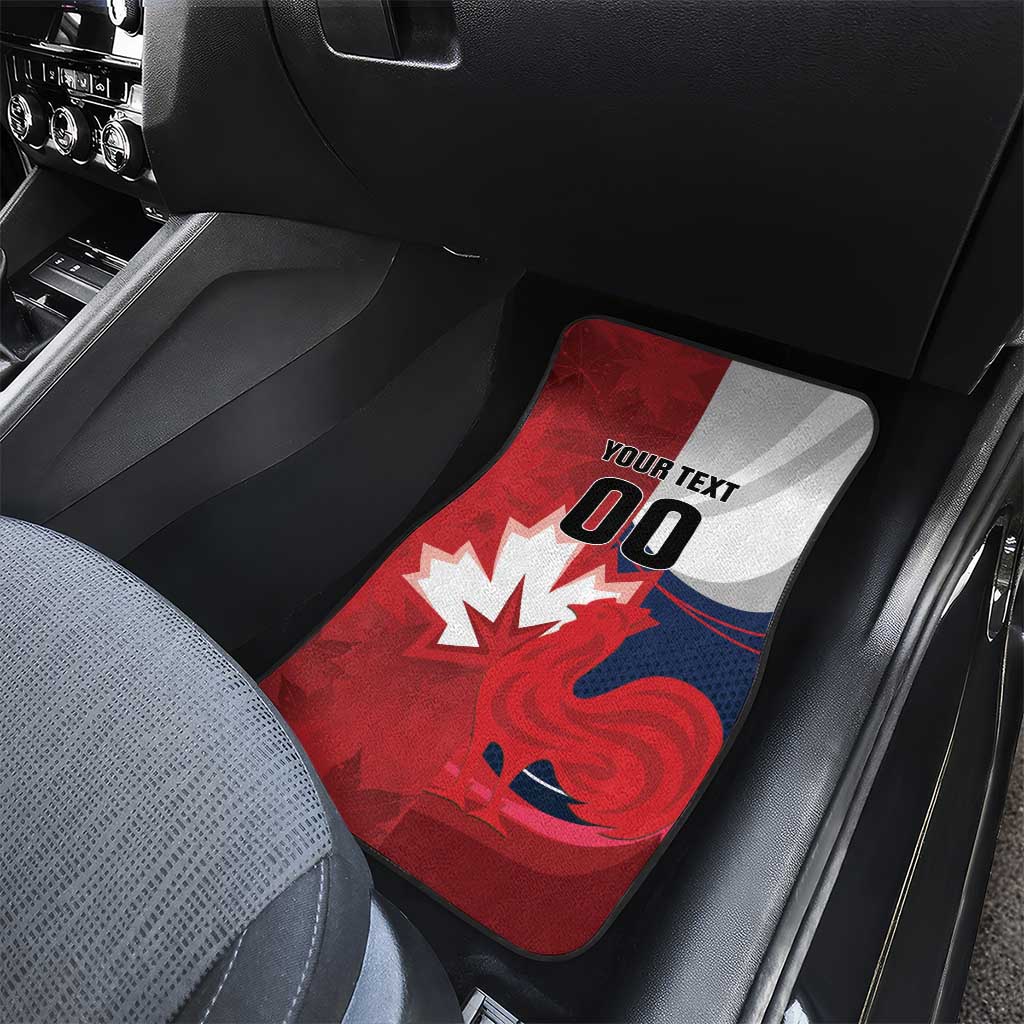 Rugby France And Canada Car Mats Le XV de France Vs Canucks
