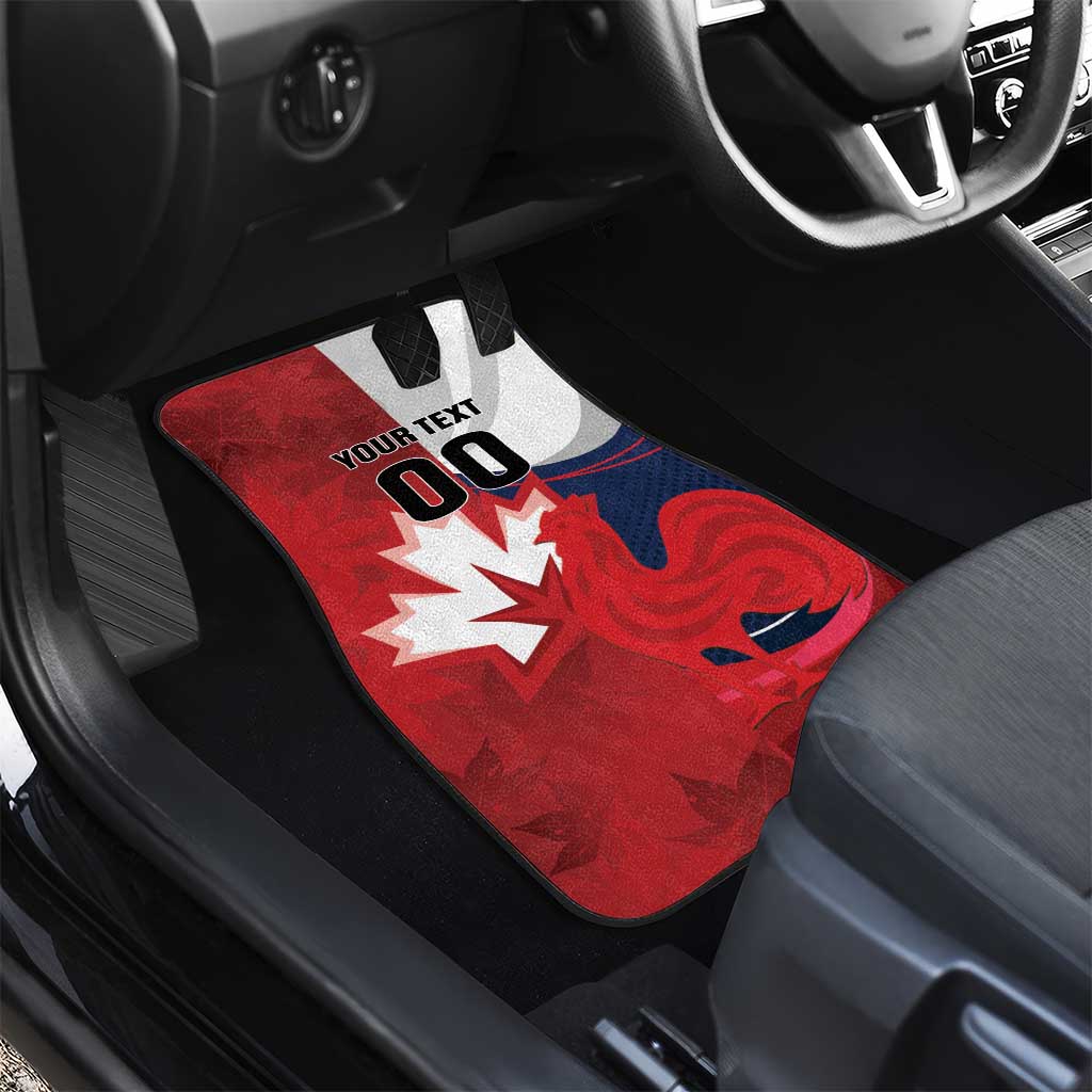 Rugby France And Canada Car Mats Le XV de France Vs Canucks