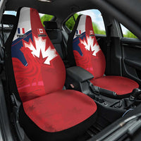 Rugby France And Canada Car Seat Cover Le XV de France Vs Canucks