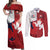 Custom Rugby France And Canada Couples Matching Off Shoulder Maxi Dress and Long Sleeve Button Shirt Le XV de France Vs Canucks