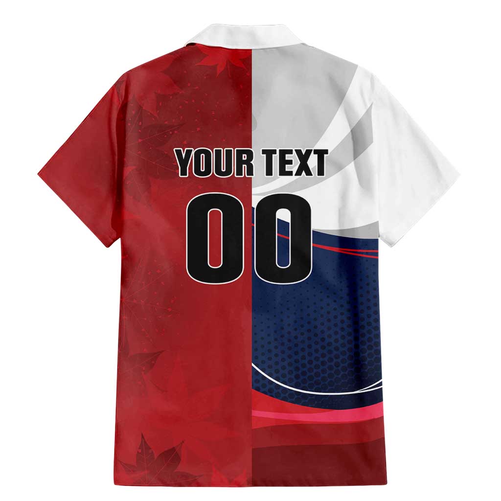 Custom Rugby France And Canada Family Matching Mermaid Dress and Hawaiian Shirt Le XV de France Vs Canucks