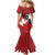 Custom Rugby France And Canada Family Matching Mermaid Dress and Hawaiian Shirt Le XV de France Vs Canucks