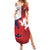 Custom Rugby France And Canada Family Matching Summer Maxi Dress and Hawaiian Shirt Le XV de France Vs Canucks