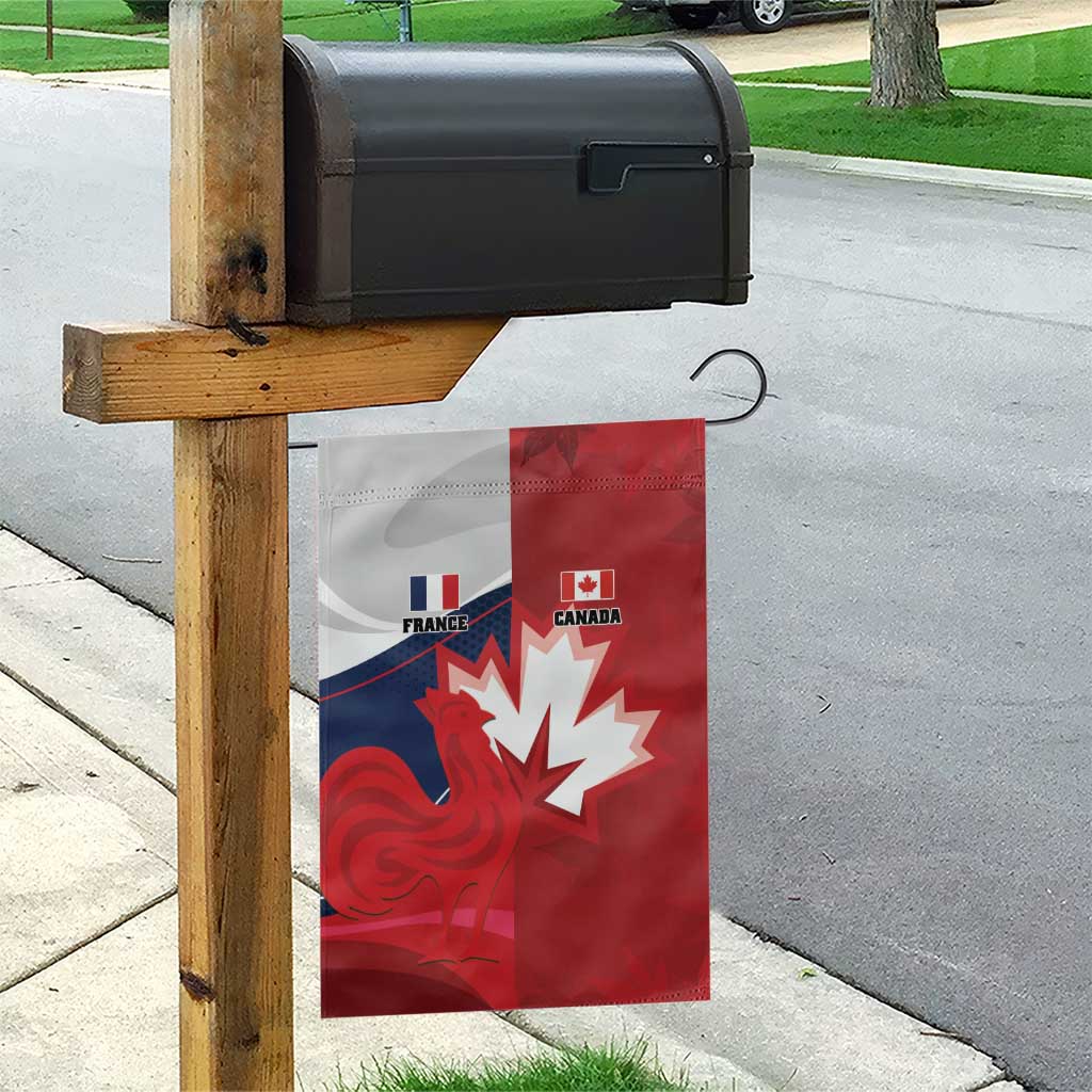 Rugby France And Canada Garden Flag Le XV de France Vs Canucks