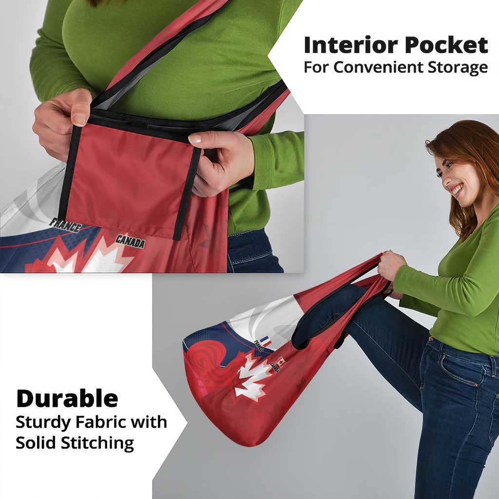 Rugby France And Canada Grocery Bag Le XV de France Vs Canucks