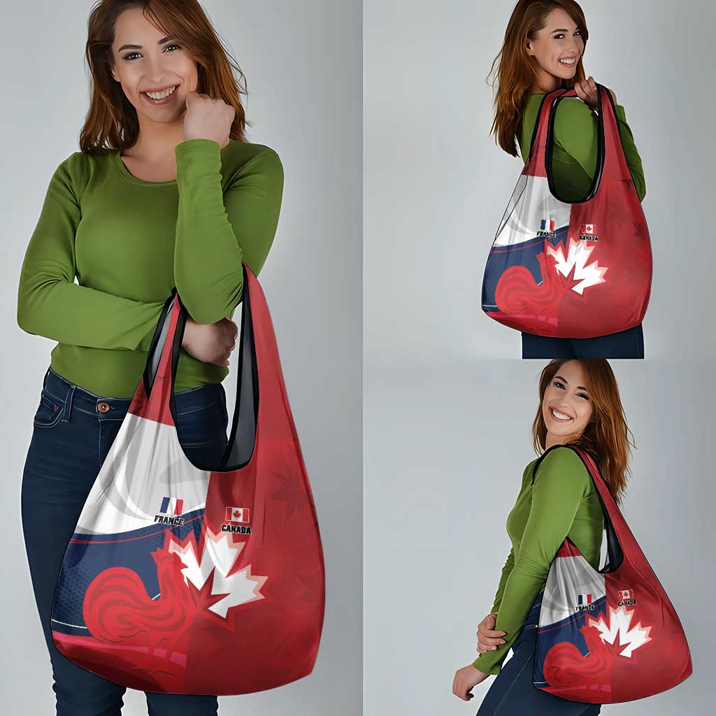 Rugby France And Canada Grocery Bag Le XV de France Vs Canucks
