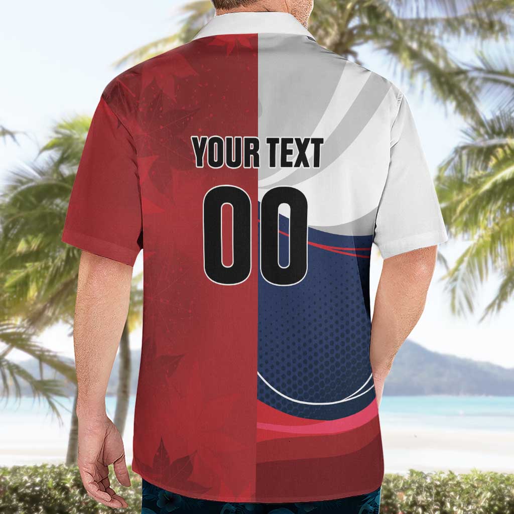 Custom Rugby France And Canada Hawaiian Shirt Le XV de France Vs Canucks