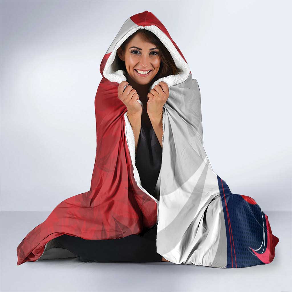 Rugby France And Canada Hooded Blanket Le XV de France Vs Canucks