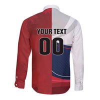 Custom Rugby France And Canada Long Sleeve Button Shirt Le XV de France Vs Canucks