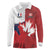 Custom Rugby France And Canada Long Sleeve Polo Shirt Le XV de France Vs Canucks