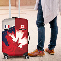 Rugby France And Canada Luggage Cover Le XV de France Vs Canucks