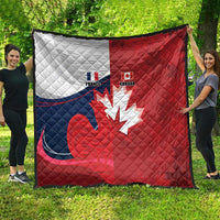 Rugby France And Canada Quilt Le XV de France Vs Canucks