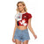 Custom Rugby France And Canada Raglan Cropped T Shirt Le XV de France Vs Canucks