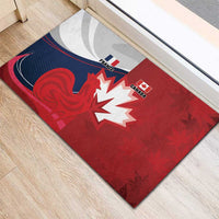 Rugby France And Canada Rubber Doormat Le XV de France Vs Canucks