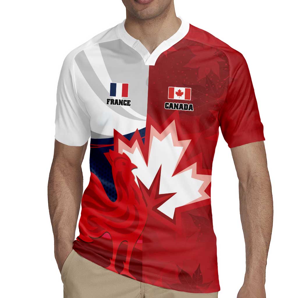 Custom Rugby France And Canada Rugby Jersey Le XV de France Vs Canucks