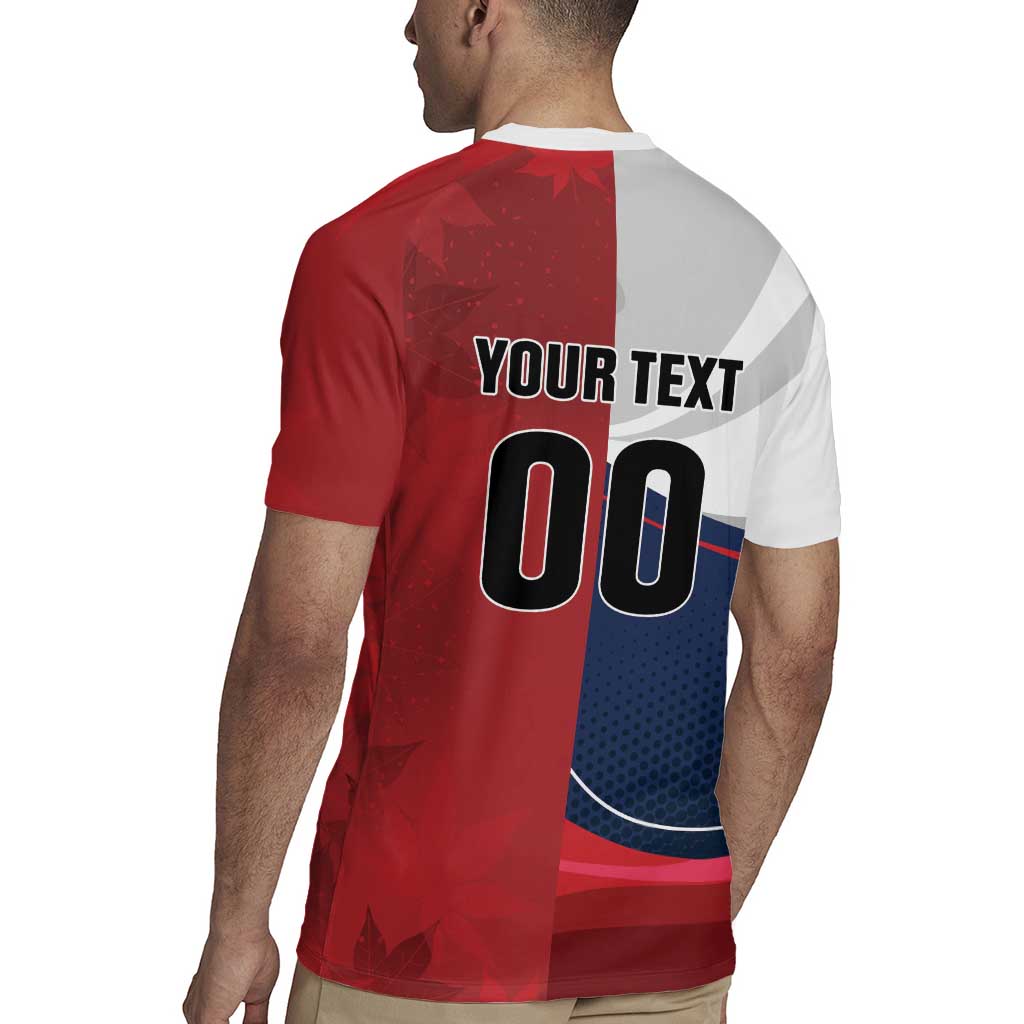 Custom Rugby France And Canada Rugby Jersey Le XV de France Vs Canucks