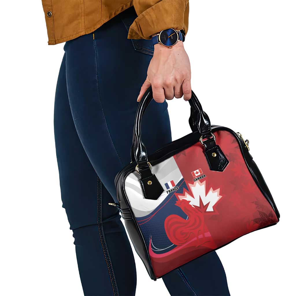 Rugby France And Canada Shoulder Handbag Le XV de France Vs Canucks
