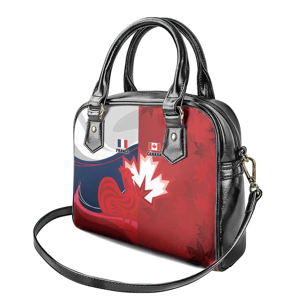 Rugby France And Canada Shoulder Handbag Le XV de France Vs Canucks