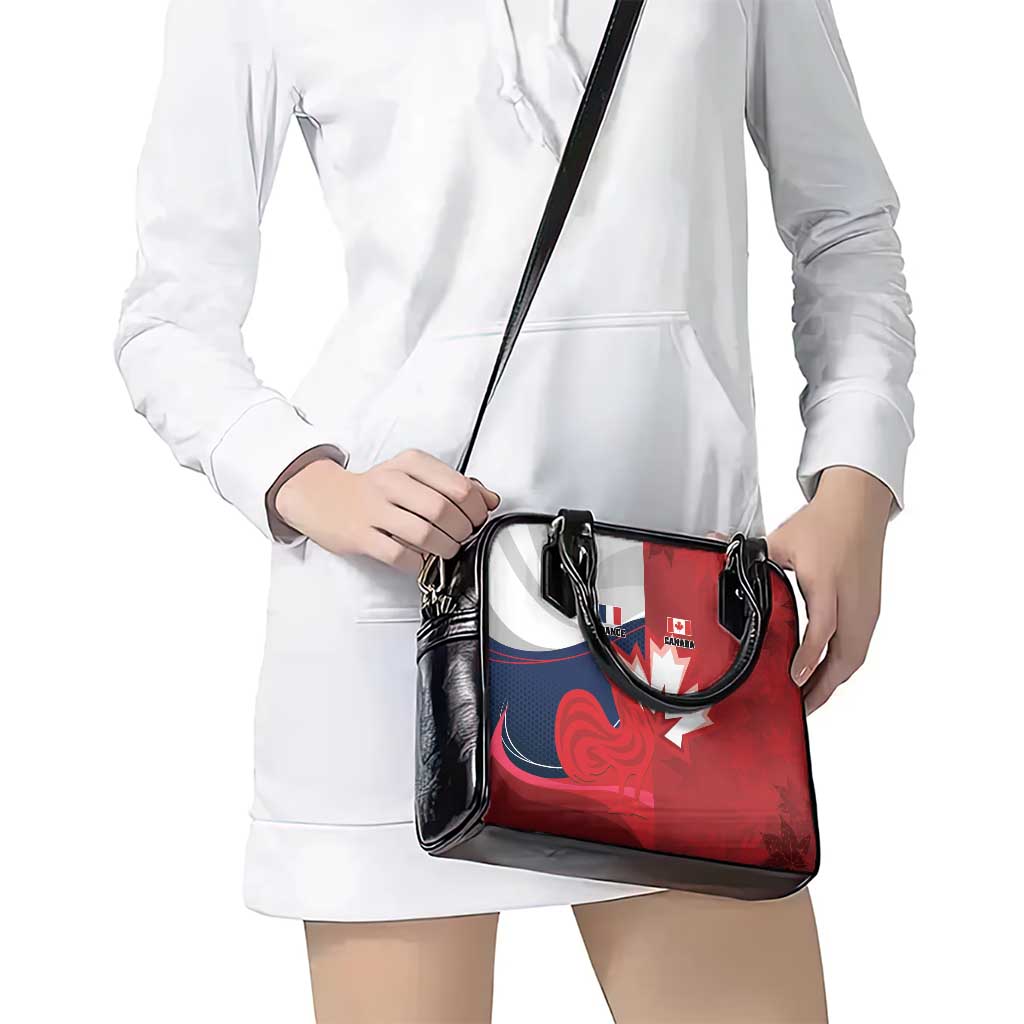 Rugby France And Canada Shoulder Handbag Le XV de France Vs Canucks