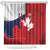 Rugby France And Canada Shower Curtain Le XV de France Vs Canucks
