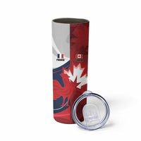 Custom Rugby France And Canada Skinny Tumbler Le XV de France Vs Canucks
