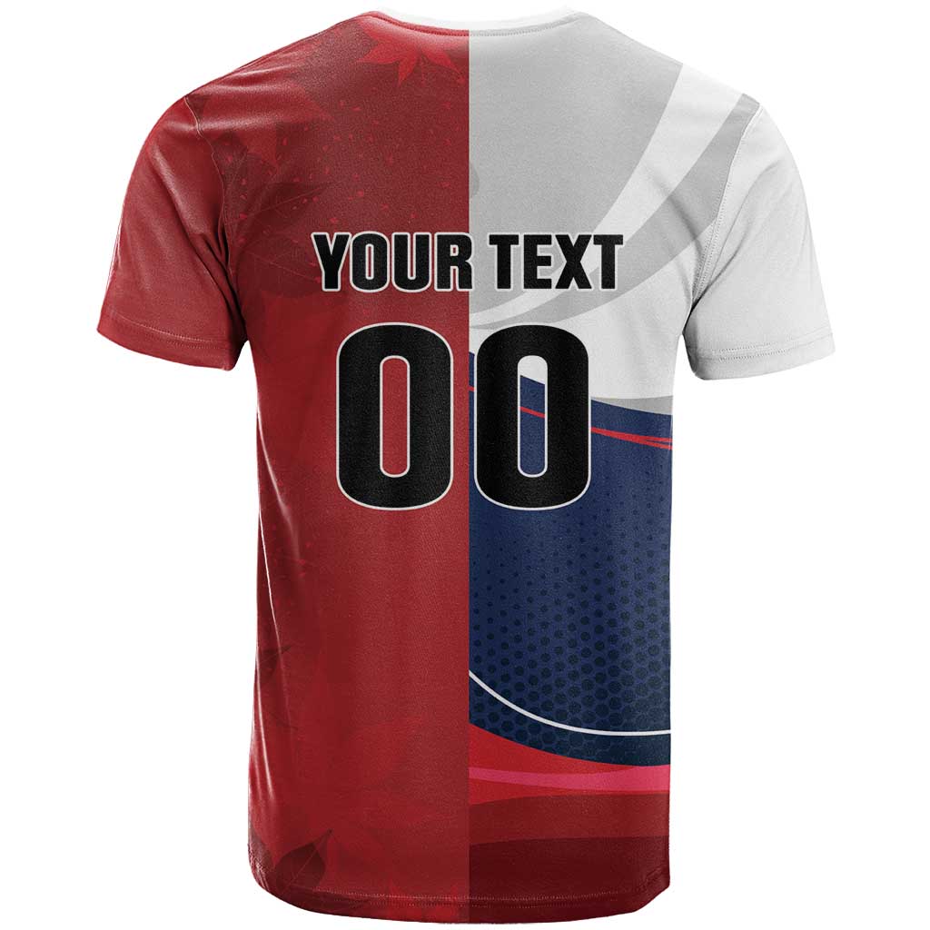 Custom Rugby France And Canada T Shirt Le XV de France Vs Canucks