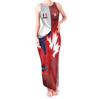 Custom Rugby France And Canada Tank Maxi Dress Le XV de France Vs Canucks