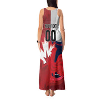 Custom Rugby France And Canada Tank Maxi Dress Le XV de France Vs Canucks