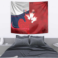 Rugby France And Canada Tapestry Le XV de France Vs Canucks