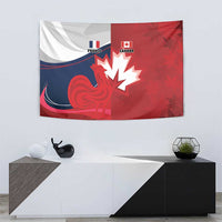 Rugby France And Canada Tapestry Le XV de France Vs Canucks
