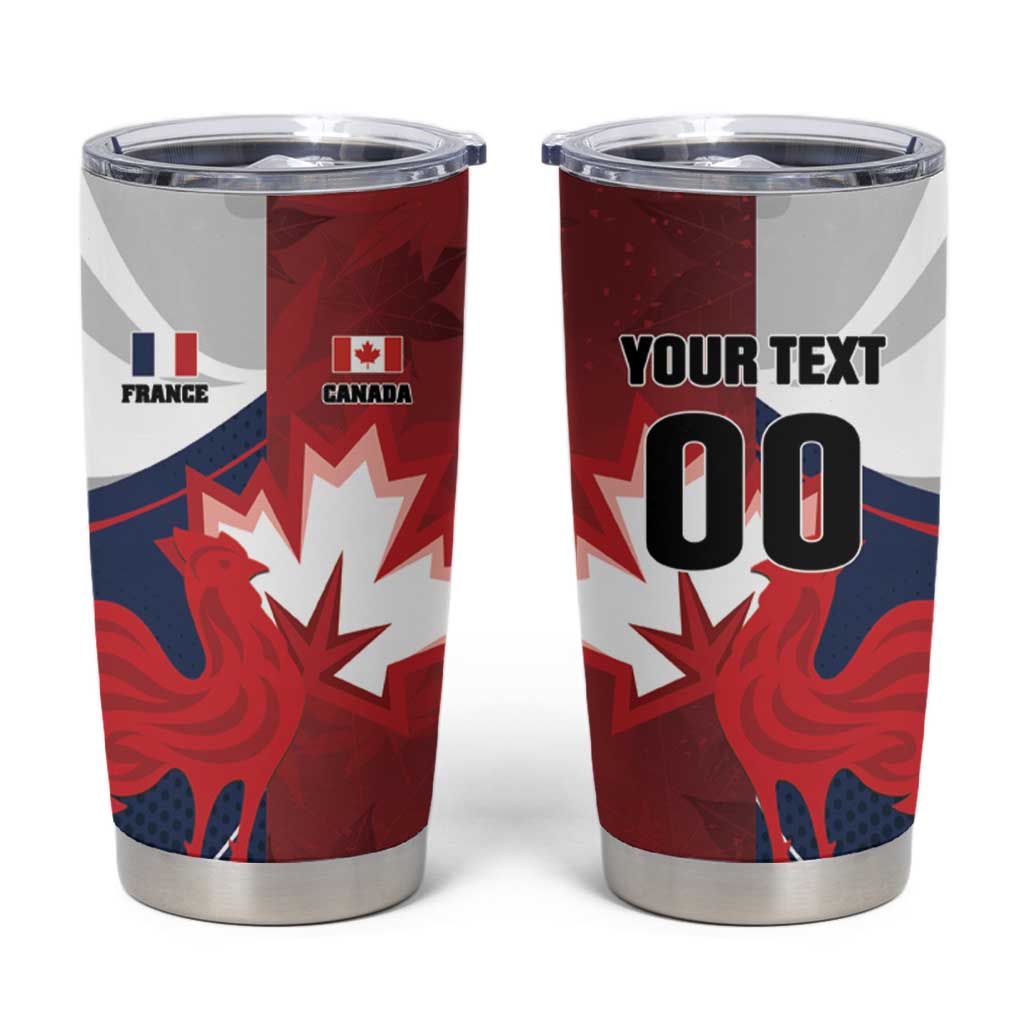 Custom Rugby France And Canada Tumbler Cup Le XV de France Vs Canucks