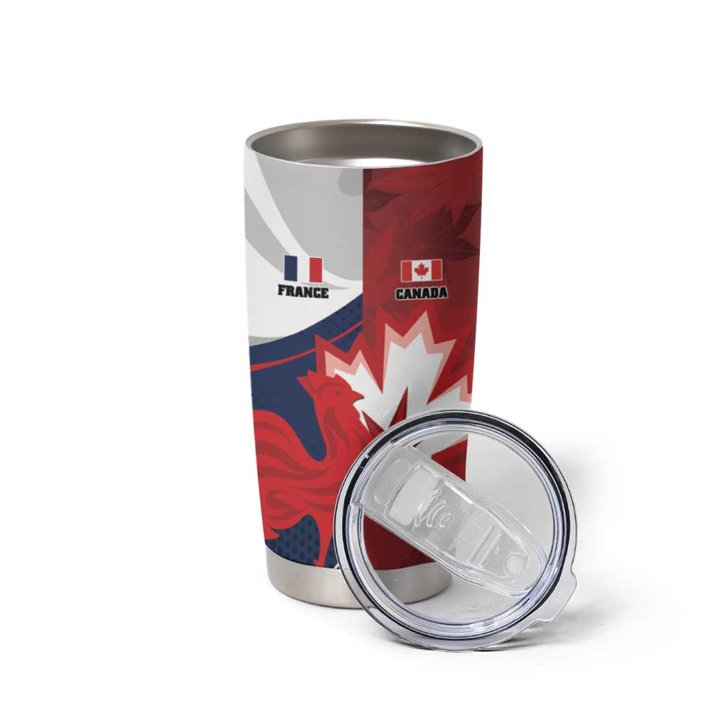 Custom Rugby France And Canada Tumbler Cup Le XV de France Vs Canucks