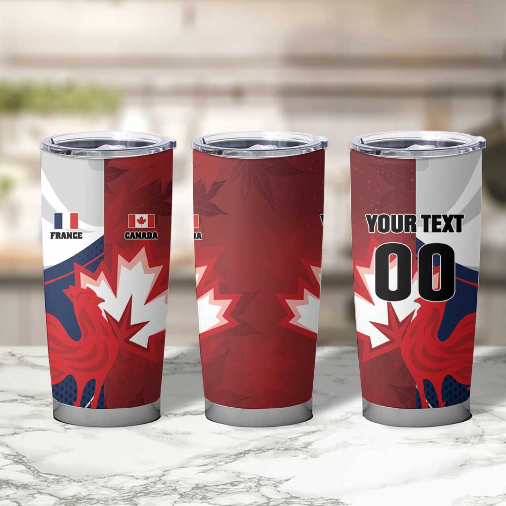 Custom Rugby France And Canada Tumbler Cup Le XV de France Vs Canucks