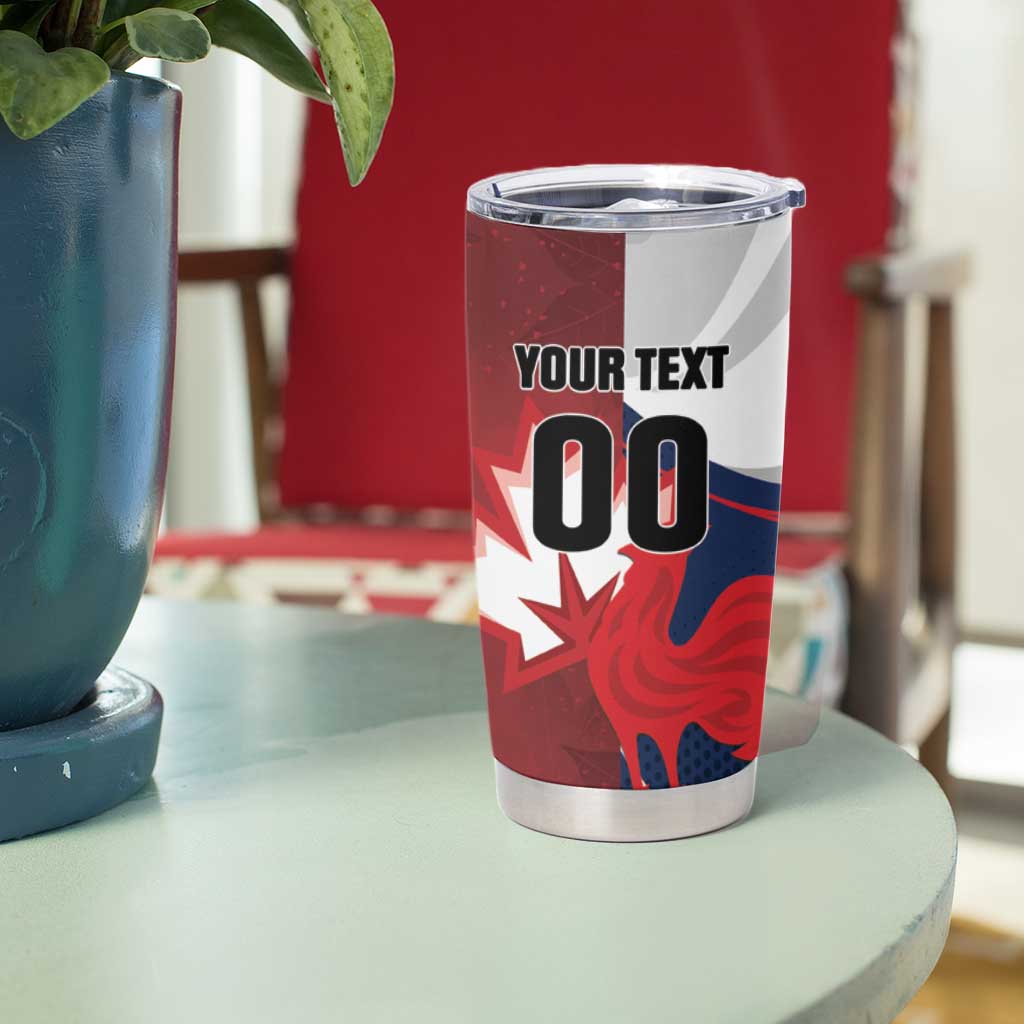 Custom Rugby France And Canada Tumbler Cup Le XV de France Vs Canucks