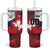 Custom Rugby France And Canada Tumbler With Handle Le XV de France Vs Canucks