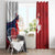 Rugby France And Canada Window Curtain Le XV de France Vs Canucks