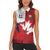 Custom Rugby France And Canada Women Sleeveless Polo Shirt Le XV de France Vs Canucks