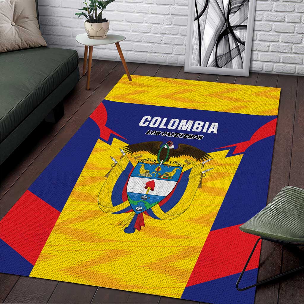 Football Colombia Area Rug Los Cafeteros Go Champions