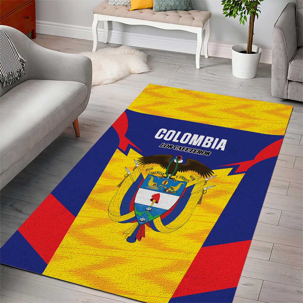 Football Colombia Area Rug Los Cafeteros Go Champions
