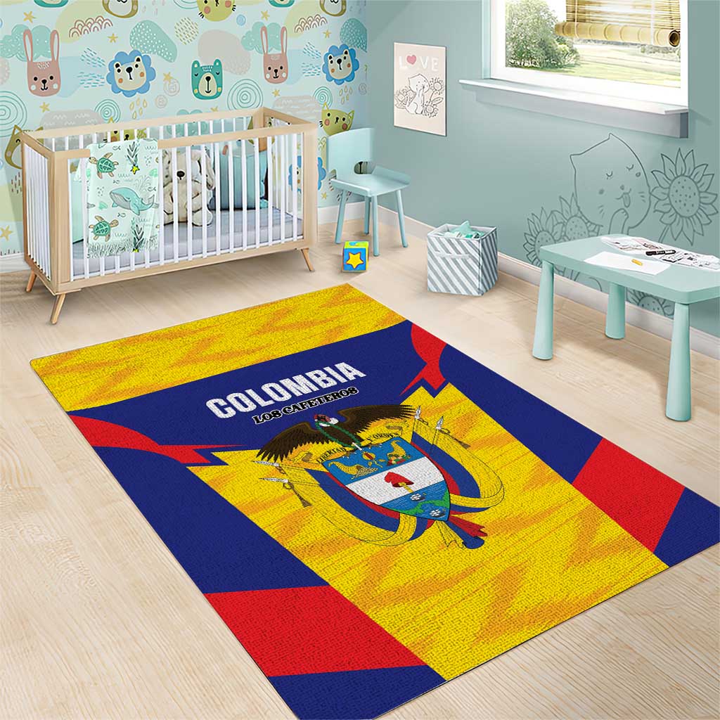 Football Colombia Area Rug Los Cafeteros Go Champions