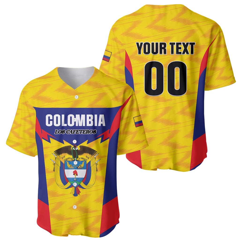 Custom Football Colombia Baseball Jersey Los Cafeteros Go Champions