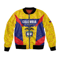 Custom Football Colombia Bomber Jacket Los Cafeteros Go Champions