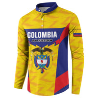 Custom Football Colombia Button Sweatshirt Los Cafeteros Go Champions