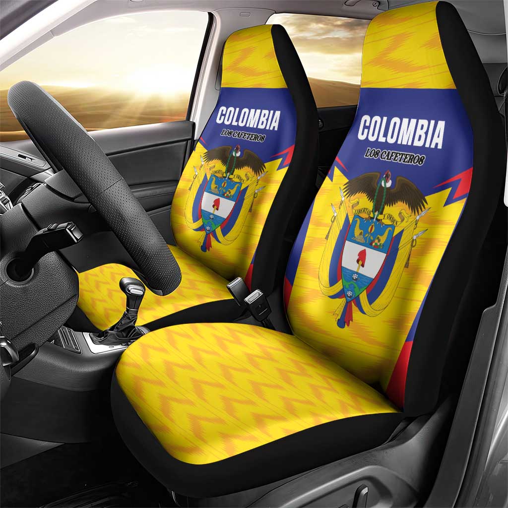 Football Colombia Car Seat Cover Los Cafeteros Go Champions