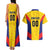 Custom Football Colombia Couples Matching Tank Maxi Dress and Hawaiian Shirt Los Cafeteros Go Champions