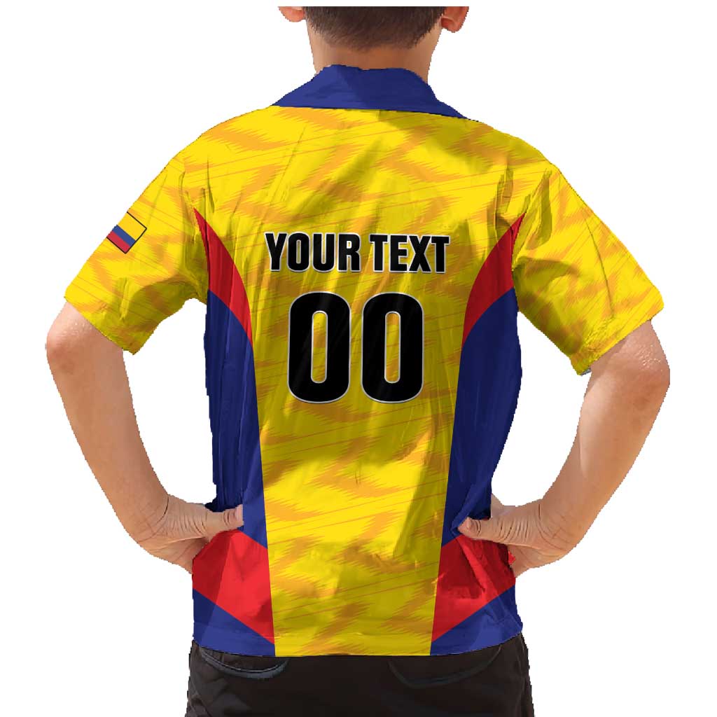 Custom Football Colombia Family Matching Mermaid Dress and Hawaiian Shirt Los Cafeteros Go Champions