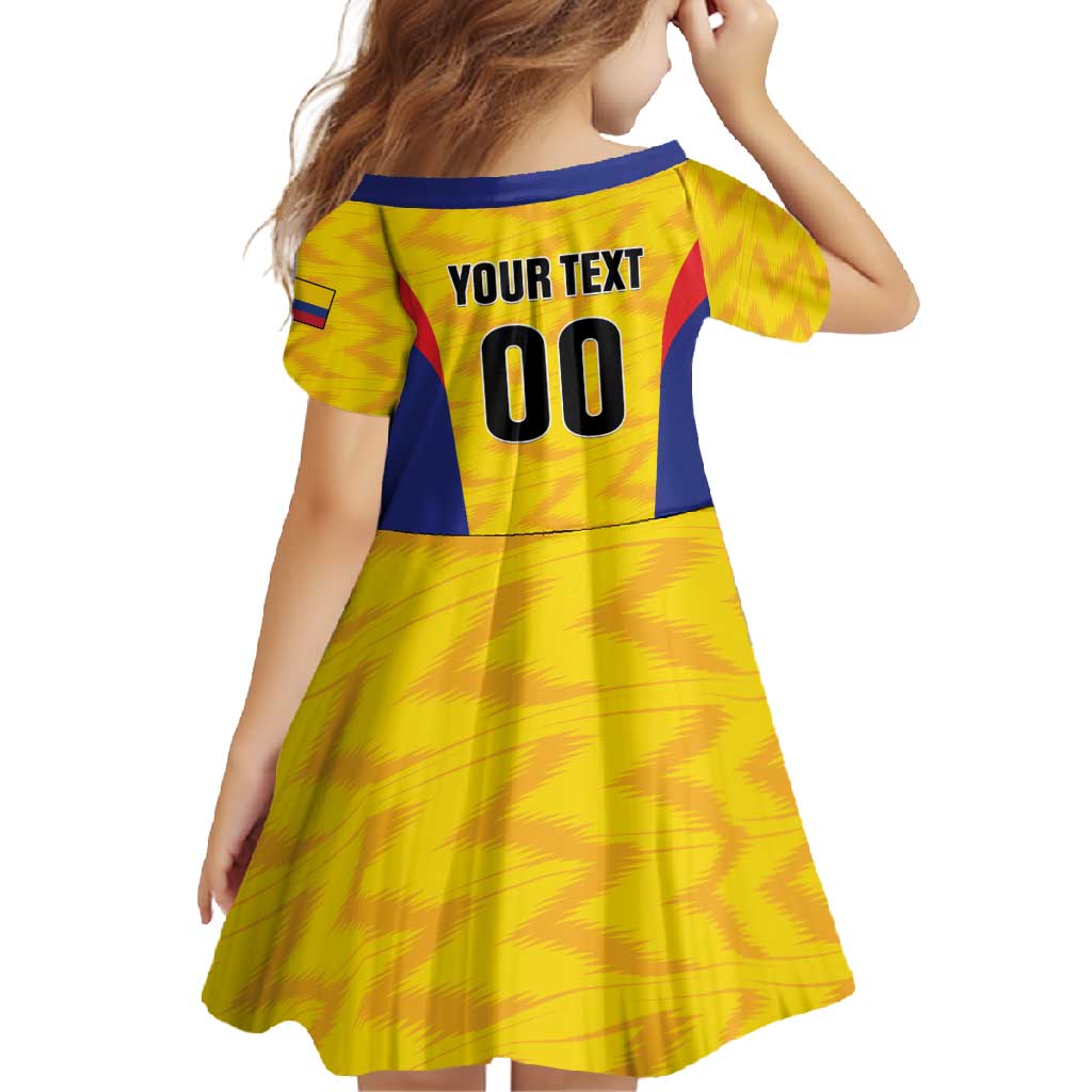 Custom Football Colombia Family Matching Mermaid Dress and Hawaiian Shirt Los Cafeteros Go Champions