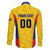 Custom Football Colombia Family Matching Off Shoulder Short Dress and Hawaiian Shirt Los Cafeteros Go Champions