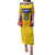 Custom Football Colombia Family Matching Puletasi and Hawaiian Shirt Los Cafeteros Go Champions